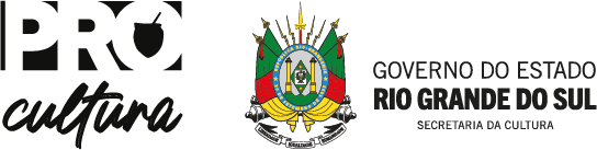 Logo Pro Cultura RS, Secretaria da Cultura e Governo do Estado do Rio Grande do Sul